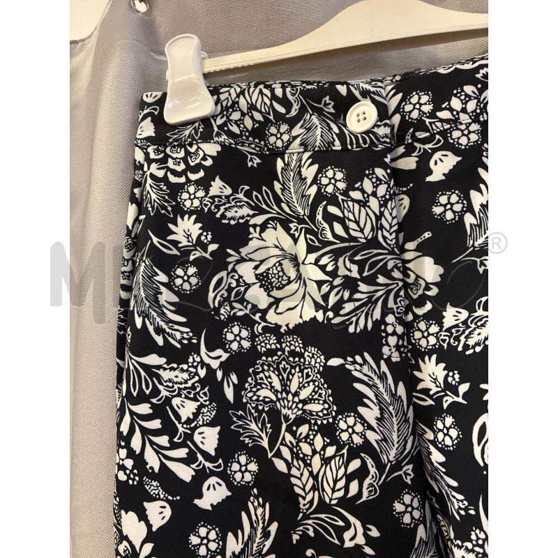 PANTALONE DONNA MIMI MUA NERI FIORI BIANCHI NUOVI TG.S | Mercatino dell'Usato Vinci - fraz. sovigliana 2