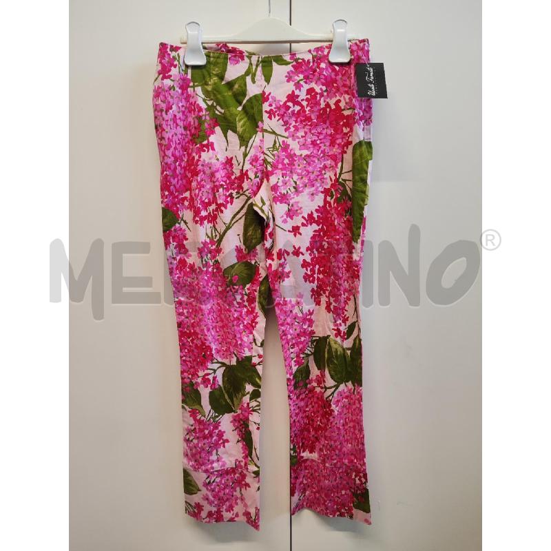 PANTALONE DONNA MOSCHINO FIORI ROSA TG.42 | Mercatino dell'Usato Vinci - fraz. sovigliana 1