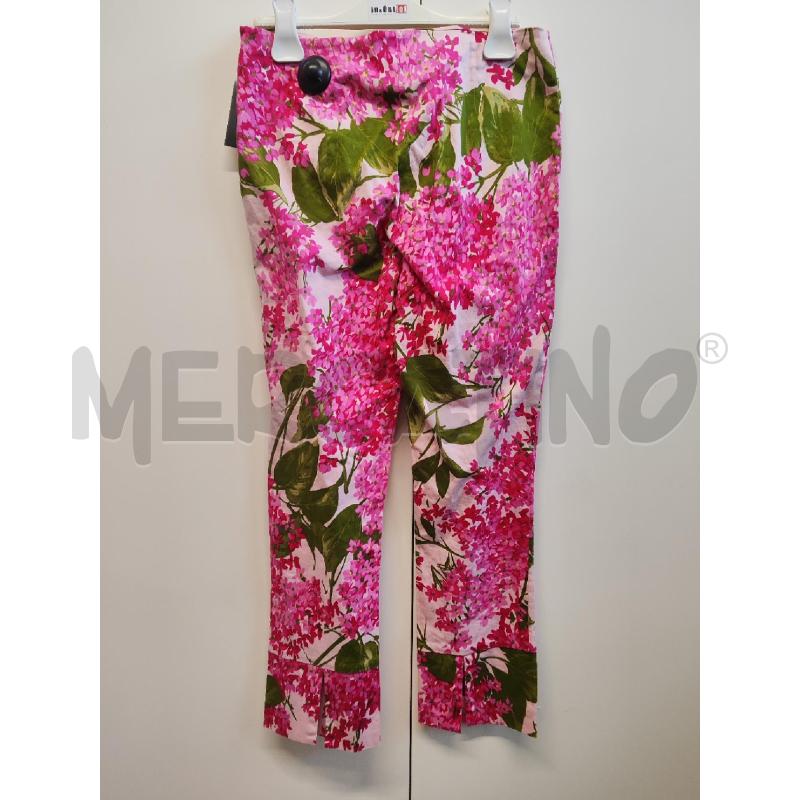 PANTALONE DONNA MOSCHINO FIORI ROSA TG.42 | Mercatino dell'Usato Vinci - fraz. sovigliana 2