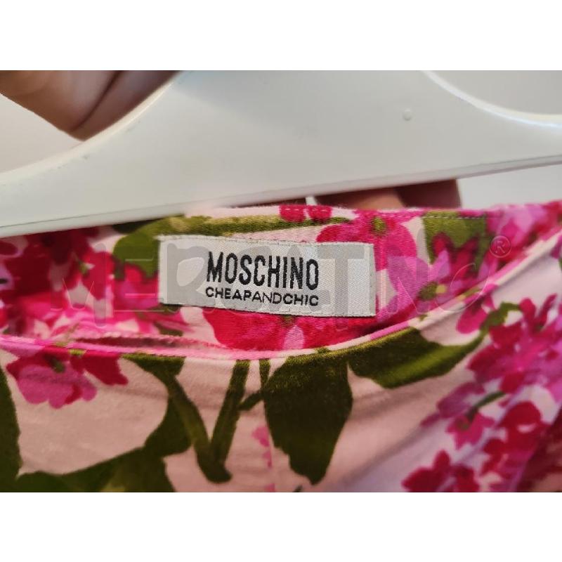 PANTALONE DONNA MOSCHINO FIORI ROSA TG.42 | Mercatino dell'Usato Vinci - fraz. sovigliana 3