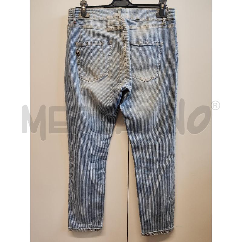 PANTALONE DONNA TWIN SET AZZURRI RIGHE BIANCHE TG.28 | Mercatino dell'Usato Vinci - fraz. sovigliana 3