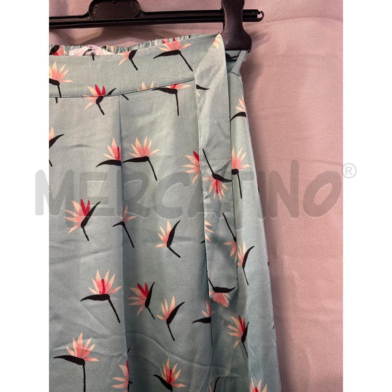 PANTALONE DONNA # ANONIME TG.38 VERDI FIORI ROSA NUOVI | Mercatino dell'Usato Vinci - fraz. sovigliana 2