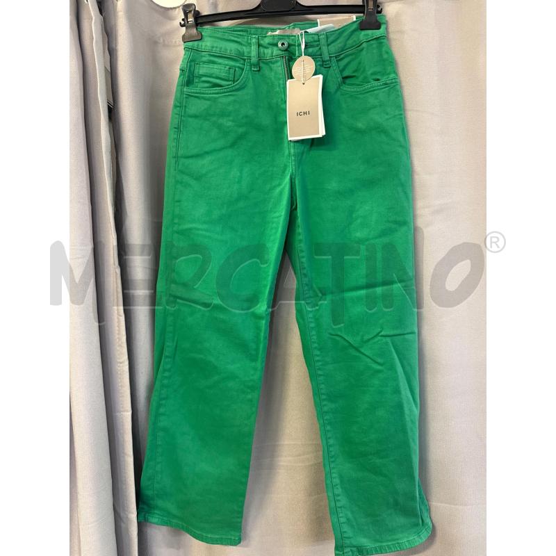 PANTALONE DONNA # ICHI VERDI NUOVI TG.28 | Mercatino dell'Usato Vinci - fraz. sovigliana 1