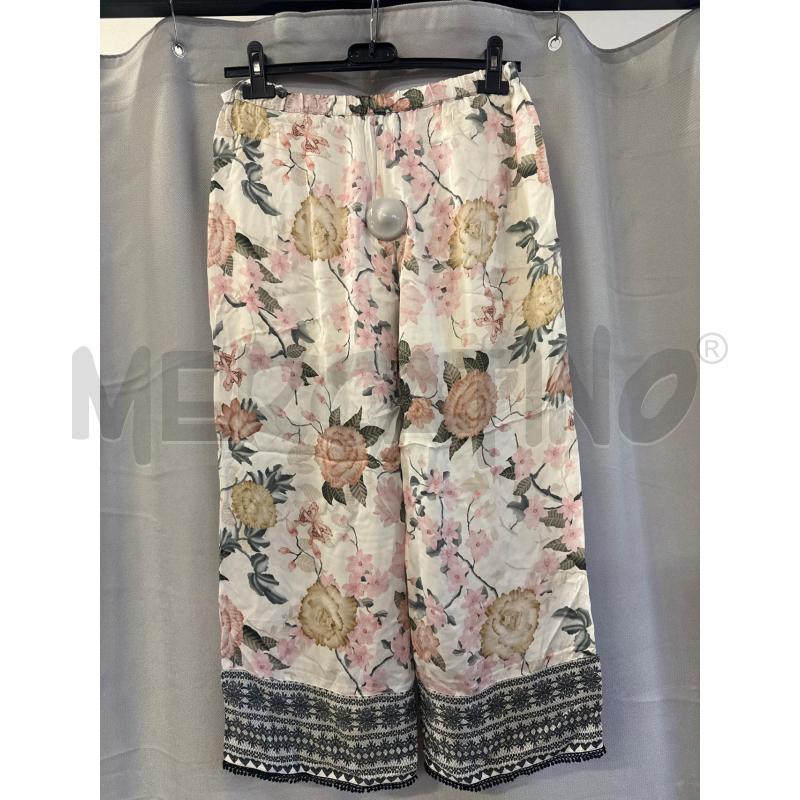 PANTALONE RAGAZZA TWIN SET PANNA FIORI ROSA TG.14 | Mercatino dell'Usato Vinci - fraz. sovigliana 2