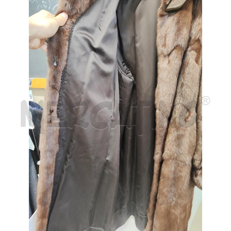 PELLICCIA CAPPOTTO A B MARRONE BOTTONE COLLO | Mercatino dell'Usato Vinci - fraz. sovigliana 3