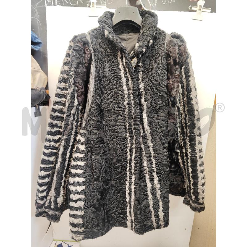 PELLICCIA PERSIANO NERO ZEBRATO MANICHE KIMONO TG.44 | Mercatino dell'Usato Vinci - fraz. sovigliana 1