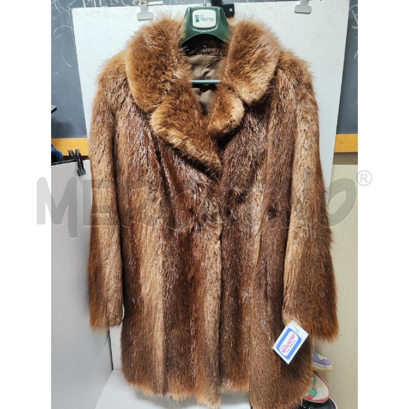 PELLICCIA # GIACCONE RG MARRONE BEIGE ARTIGIANALE | Mercatino dell'Usato Vinci - fraz. sovigliana 1