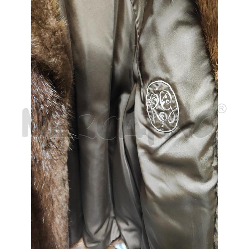 PELLICCIA # GIACCONE RG MARRONE BEIGE ARTIGIANALE | Mercatino dell'Usato Vinci - fraz. sovigliana 2