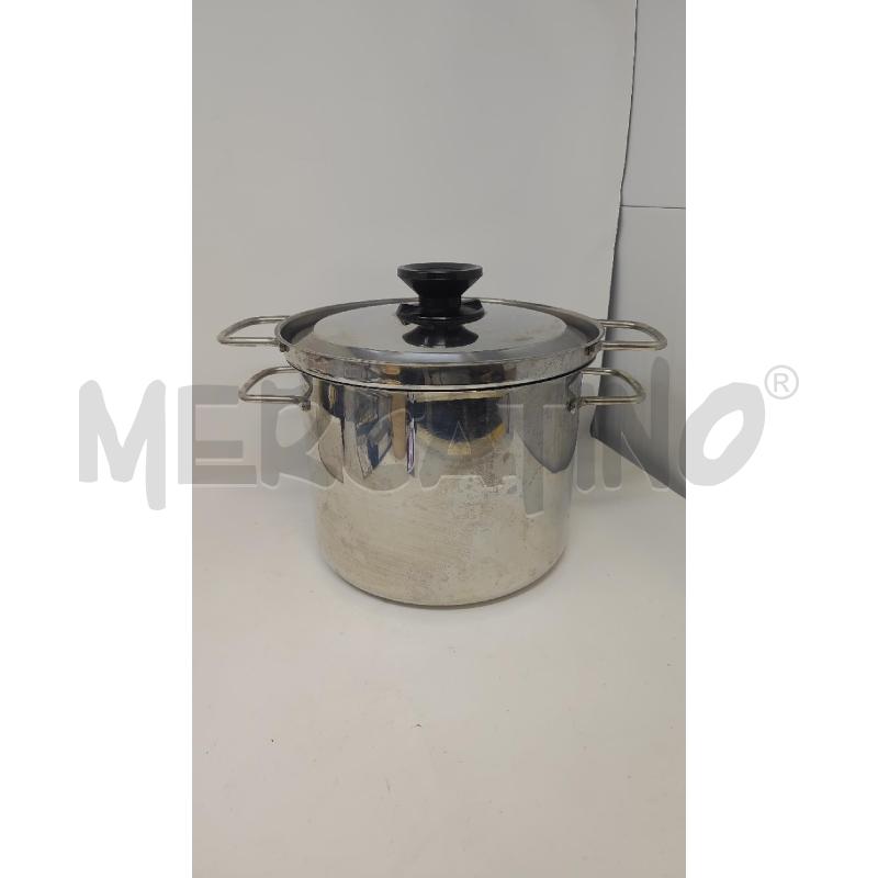 PENTOLA PASTAIOLA ACCIAIO + COPERCHIO | Mercatino dell'Usato Vinci - fraz. sovigliana 1
