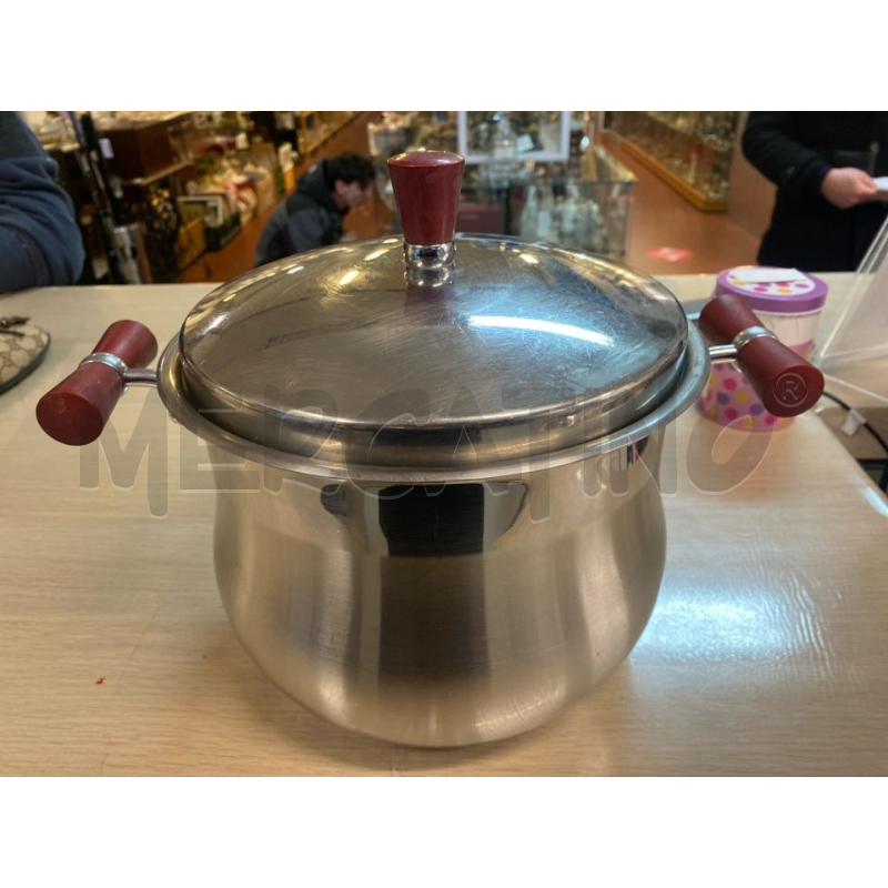 PENTOLA PRANDELLI + COPERCHIO ACCIAIO MANICI ROSSI | Mercatino dell'Usato Vinci - fraz. sovigliana 1