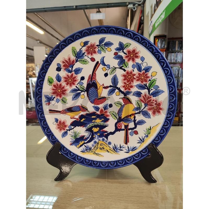 PIATTO 38CM CERAMICA JAPAN UCCELLINI E FIORI | Mercatino dell'Usato Vinci - fraz. sovigliana 1