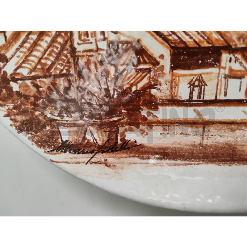 PIATTO CERAMICA CUPOLA FIRENZE ARANCIO  | Mercatino dell'Usato Vinci - fraz. sovigliana 2