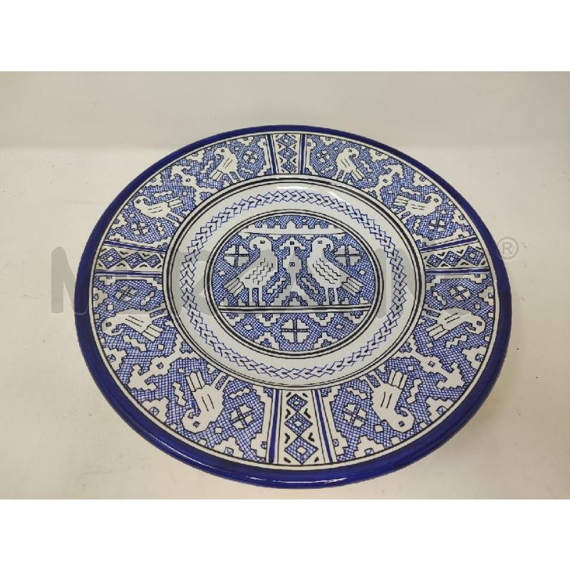PIATTO CERAMICA DERUTA ASSISI BLU BIANCO 32CM | Mercatino dell'Usato Vinci - fraz. sovigliana 1