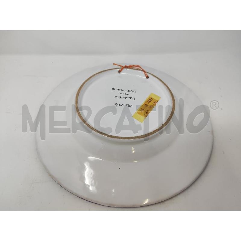 PIATTO CERAMICA DERUTA ASSISI BLU BIANCO 32CM | Mercatino dell'Usato Vinci - fraz. sovigliana 2