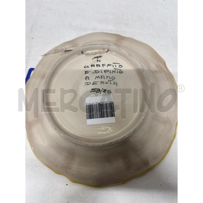 PIATTO CERAMICA DERUTA FIORI INCISI 53/25 | Mercatino dell'Usato Vinci - fraz. sovigliana 3