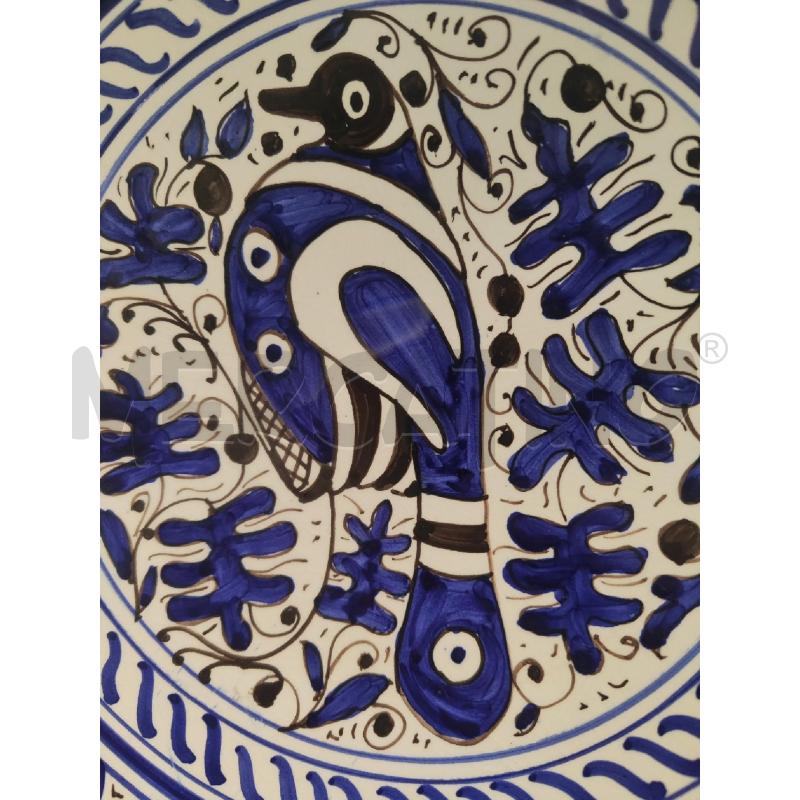 PIATTO CERAMICA MONTELUPO 27CM DECORO BLU CON UCCELLINO | Mercatino dell'Usato Vinci - fraz. sovigliana 2