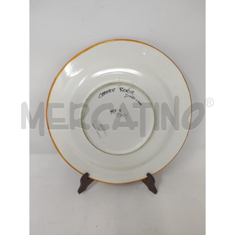 PIATTO CERAMICA RENOIR BLU FIORI E FRUTTA | Mercatino dell'Usato Vinci - fraz. sovigliana 2