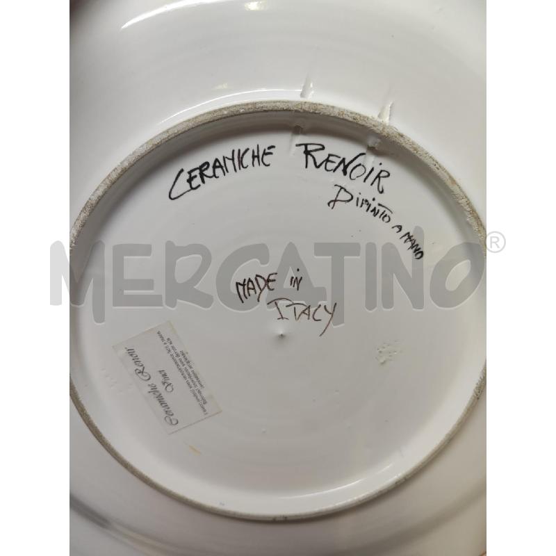 PIATTO CERAMICA RENOIR BLU FIORI E FRUTTA | Mercatino dell'Usato Vinci - fraz. sovigliana 3