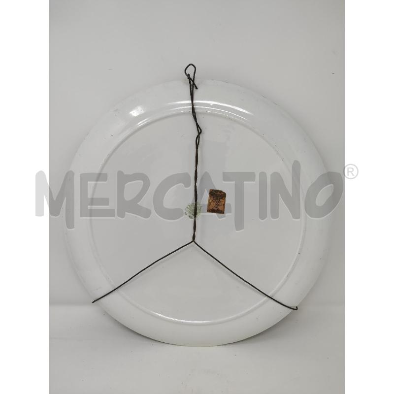 PIATTO CERAMICA RICHARD VERDE 38CM FIORI ROSA | Mercatino dell'Usato Vinci - fraz. sovigliana 3
