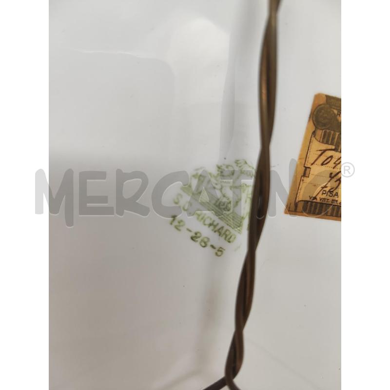PIATTO CERAMICA RICHARD VERDE 38CM FIORI ROSA | Mercatino dell'Usato Vinci - fraz. sovigliana 4