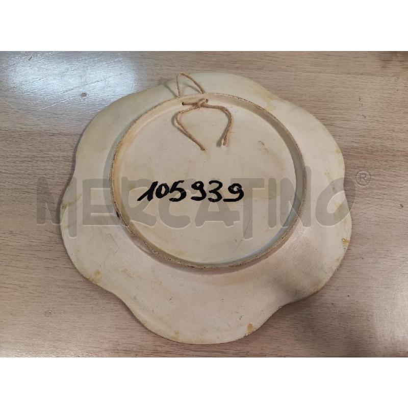 PIATTO CERAMICA SMERLATO UOMO CON CAPPELLO  | Mercatino dell'Usato Vinci - fraz. sovigliana 2