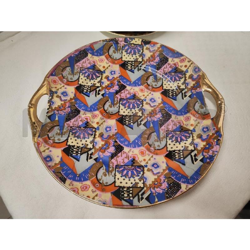 PIATTO + 7 PIATTINI CERAMICA GIESCHE KUBIZM  | Mercatino dell'Usato Vinci - fraz. sovigliana 2