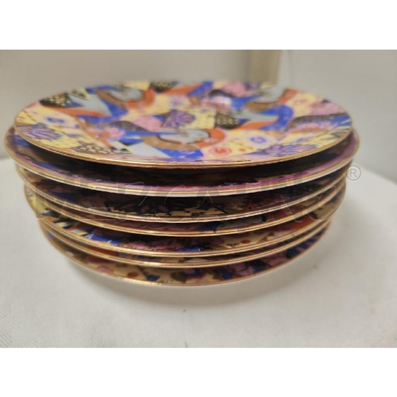 PIATTO + 7 PIATTINI CERAMICA GIESCHE KUBIZM  | Mercatino dell'Usato Vinci - fraz. sovigliana 3