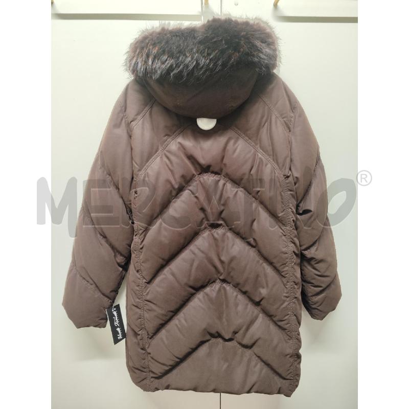 PIUMINO DONNA GEOSPIRIT MARRONE TG.40 CAPPUCCIO CON PELLICCIA | Mercatino dell'Usato Vinci - fraz. sovigliana 4