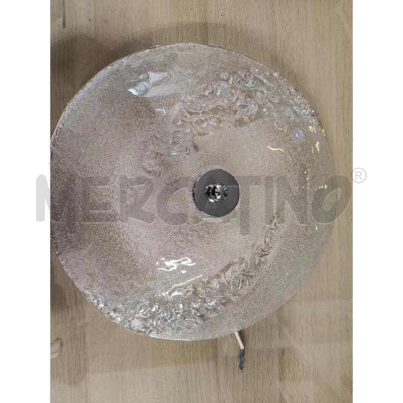 PLAFONIERA 45 CM VETRO CON RILIEVO ONDE | Mercatino dell'Usato Vinci - fraz. sovigliana 2