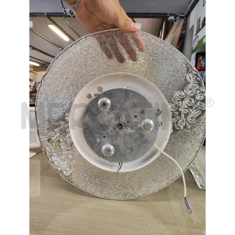PLAFONIERA 45 CM VETRO CON RILIEVO ONDE | Mercatino dell'Usato Vinci - fraz. sovigliana 3