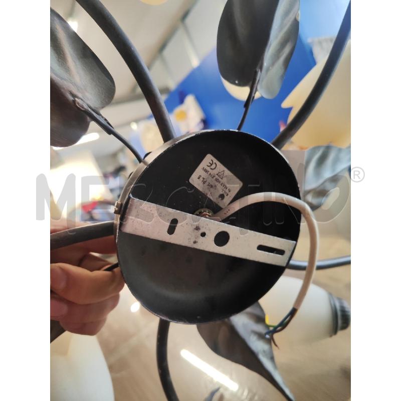 PLAFONIERA 5 LUCI METALLO BRONZATO | Mercatino dell'Usato Vinci - fraz. sovigliana 2