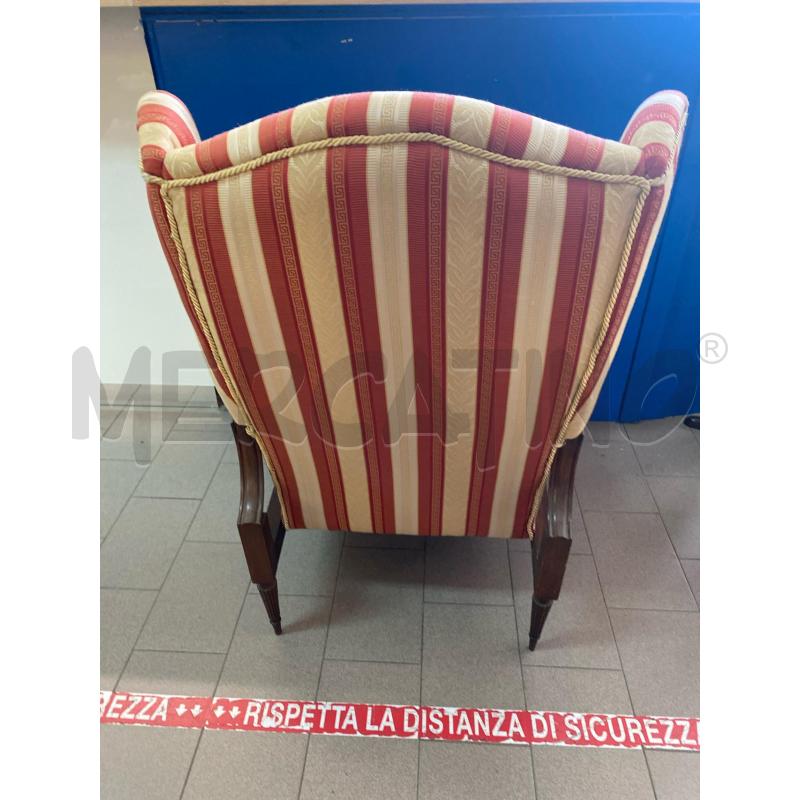 POLTRONA BERGERE STOFFA A RIGHE | Mercatino dell'Usato Vinci - fraz. sovigliana 4