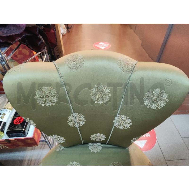 POLTRONCINA DA CAMERA IMBOTTITA VERDE | Mercatino dell'Usato Vinci - fraz. sovigliana 2