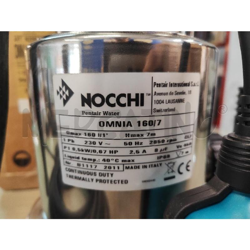 POMPA NOCCHI OMNIA 160/7 NUOVA ACQUE SCURE E CHIARE | Mercatino dell'Usato Vinci - fraz. sovigliana 2