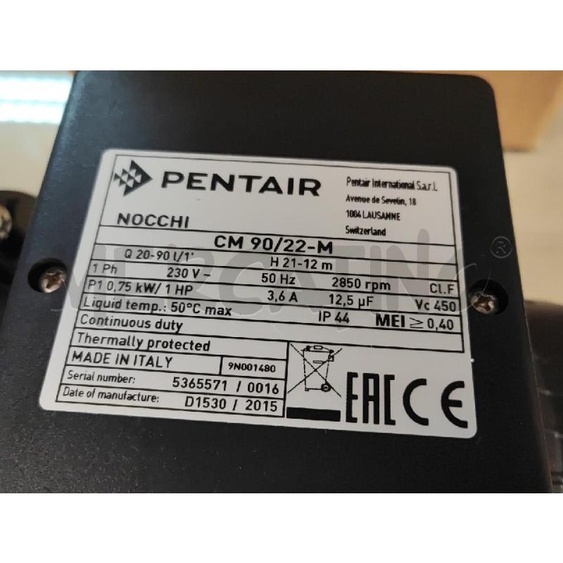 POMPA PENTAIR NOCCI CM 90/22-M NUOVA | Mercatino dell'Usato Vinci - fraz. sovigliana 2