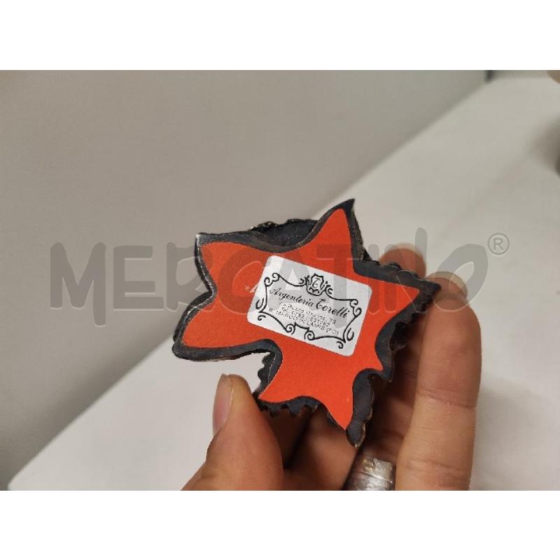 PORTA CANDELA BRUMAL NOCI NOCCIOLE RICOPERTO ARGENTATO | Mercatino dell'Usato Vinci - fraz. sovigliana 2