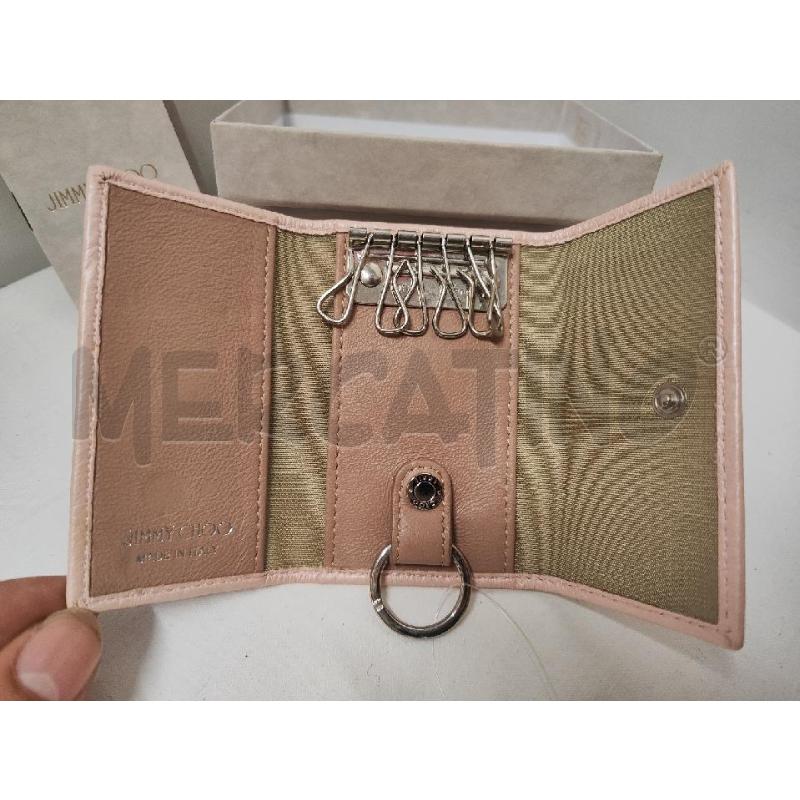 PORTA CHIAVI PELLE JIMMY CHOO PELLE ROSA STELLE NUOVO | Mercatino dell'Usato Vinci - fraz. sovigliana 2