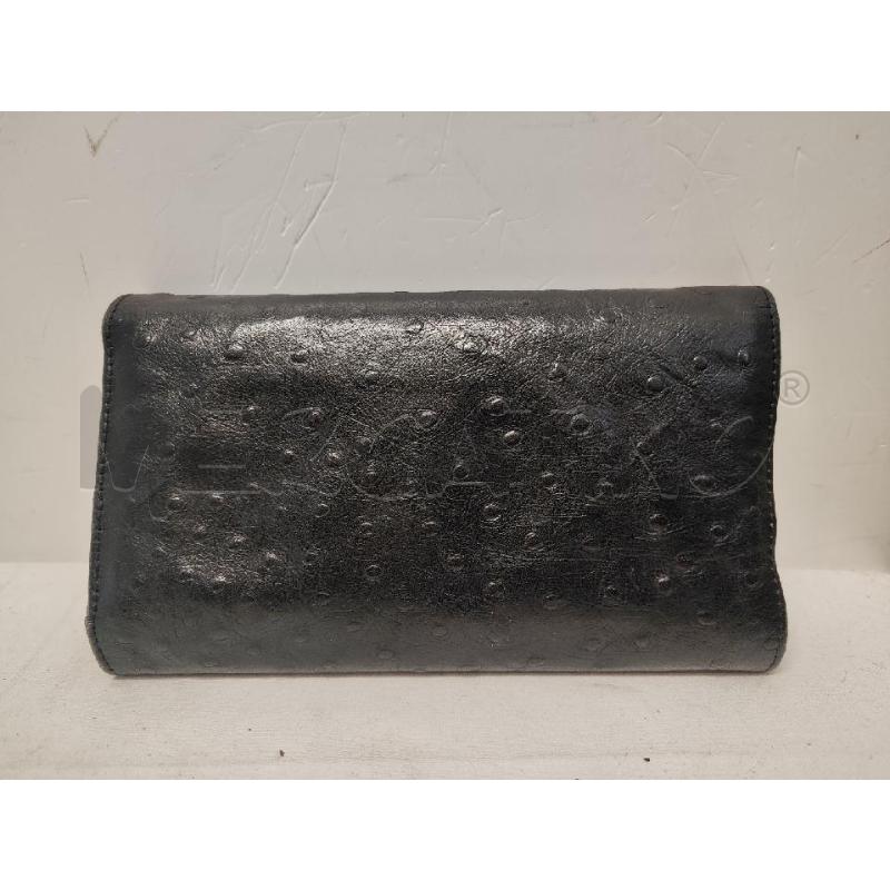 PORTA FOGLIO PELLE COCCINELLE STRUZZO NERO | Mercatino dell'Usato Vinci - fraz. sovigliana 2