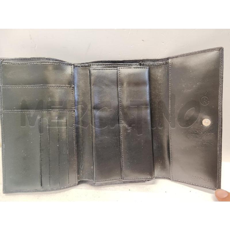 PORTA FOGLIO PELLE COCCINELLE STRUZZO NERO | Mercatino dell'Usato Vinci - fraz. sovigliana 3