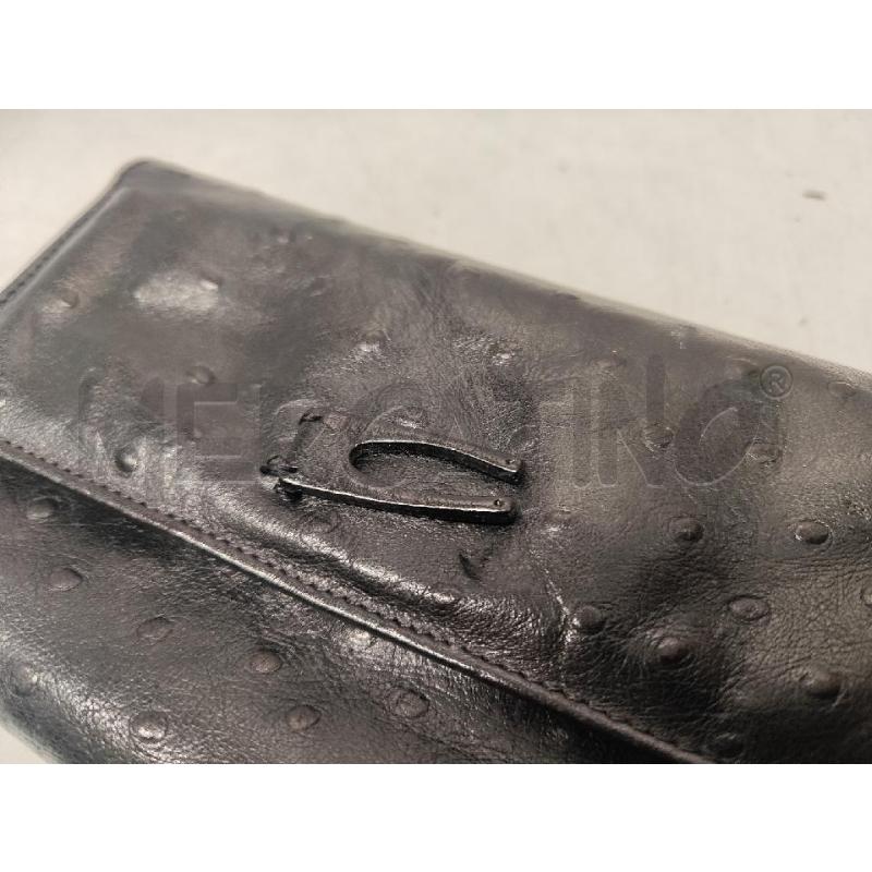 PORTA FOGLIO PELLE COCCINELLE STRUZZO NERO | Mercatino dell'Usato Vinci - fraz. sovigliana 5