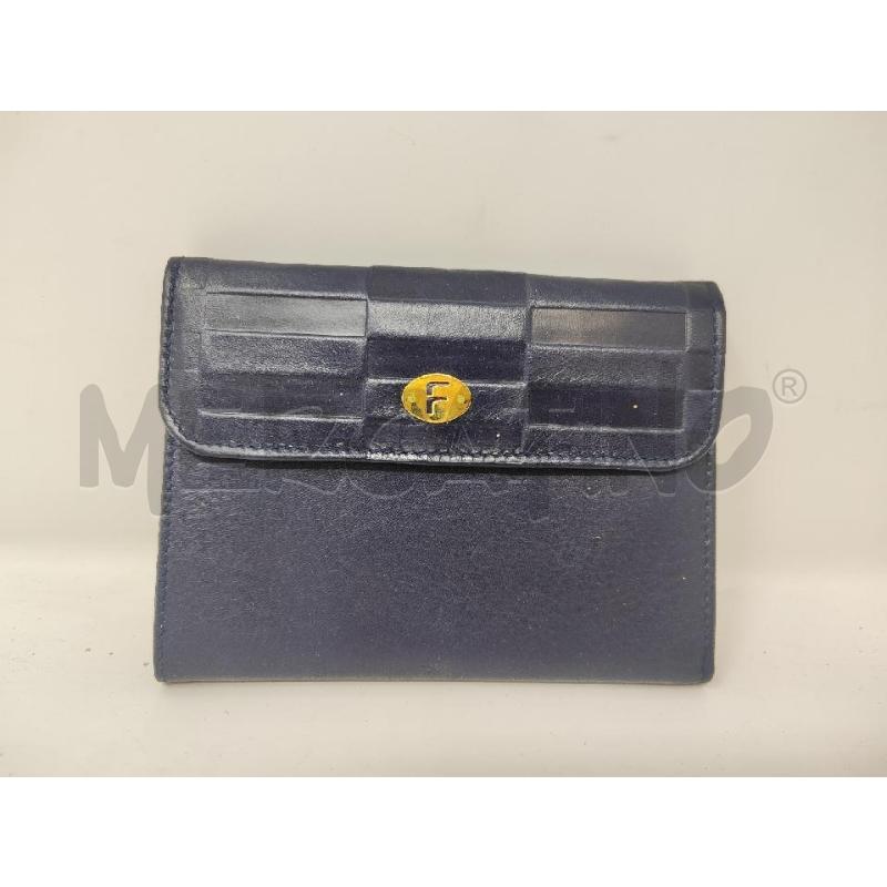 PORTA FOGLIO PELLE FANTONI BLU NUOVO | Mercatino dell'Usato Vinci - fraz. sovigliana 1