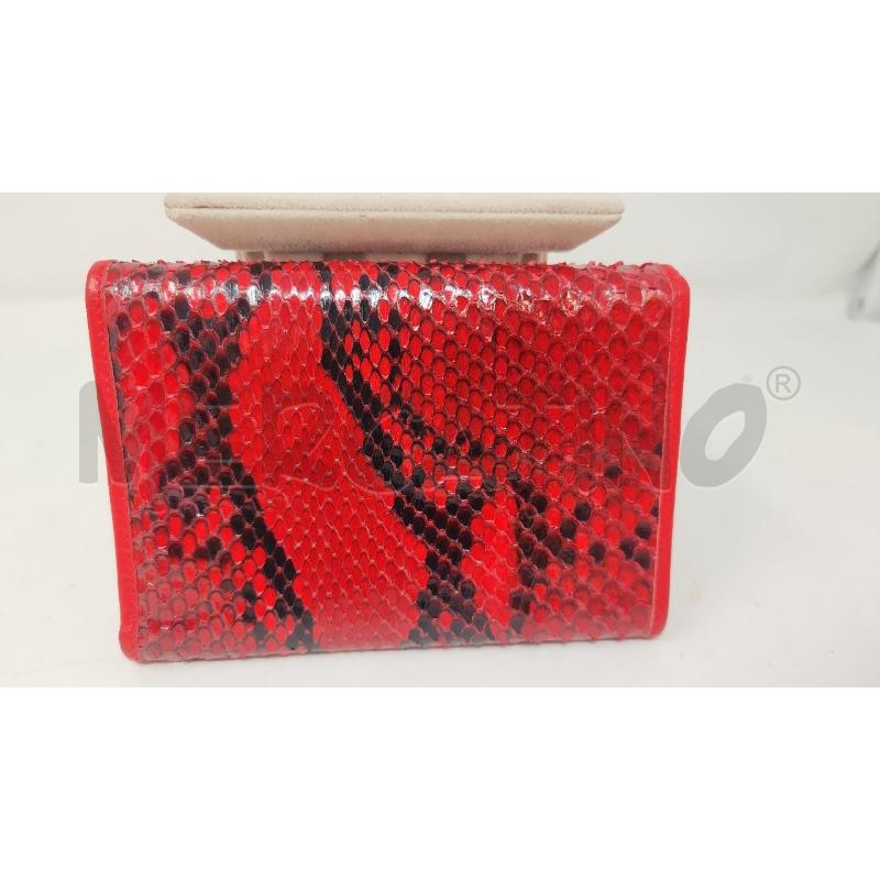 PORTA FOGLIO PELLE PITONATO ANTONINI ROSSO NUOVO | Mercatino dell'Usato Vinci - fraz. sovigliana 3