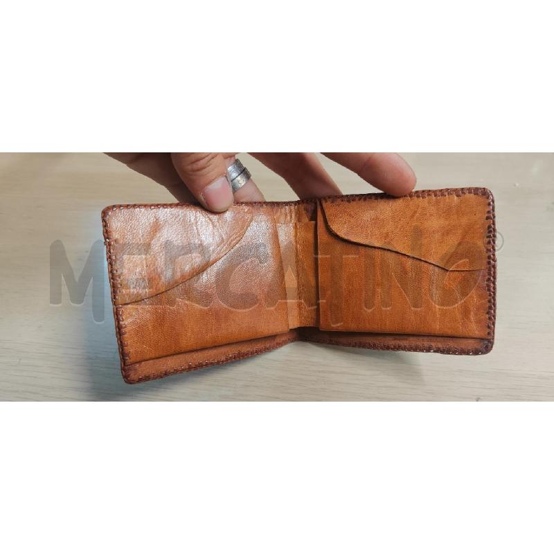 PORTA FOGLIO PELLE PITONATO ARANCIO | Mercatino dell'Usato Vinci - fraz. sovigliana 2