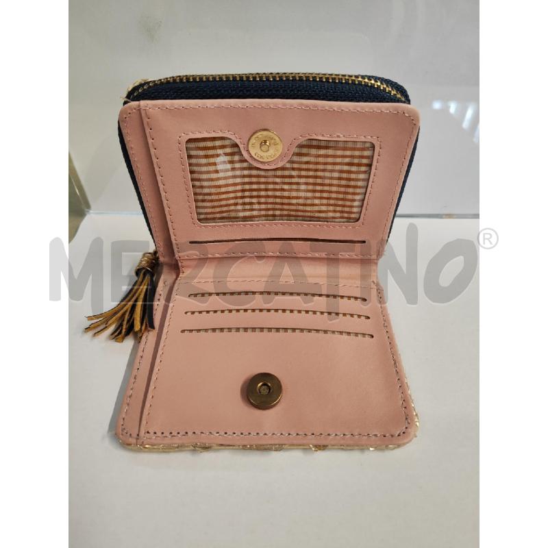 PORTA FOGLIO PELLE PITONE DORATO ZIP NUOVO | Mercatino dell'Usato Vinci - fraz. sovigliana 2