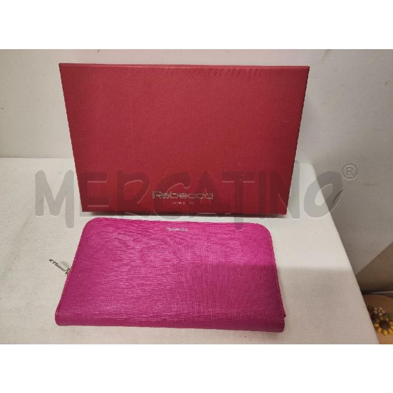 PORTA FOGLIO PELLE REBECCA ROSA ZIP | Mercatino dell'Usato Vinci - fraz. sovigliana 1