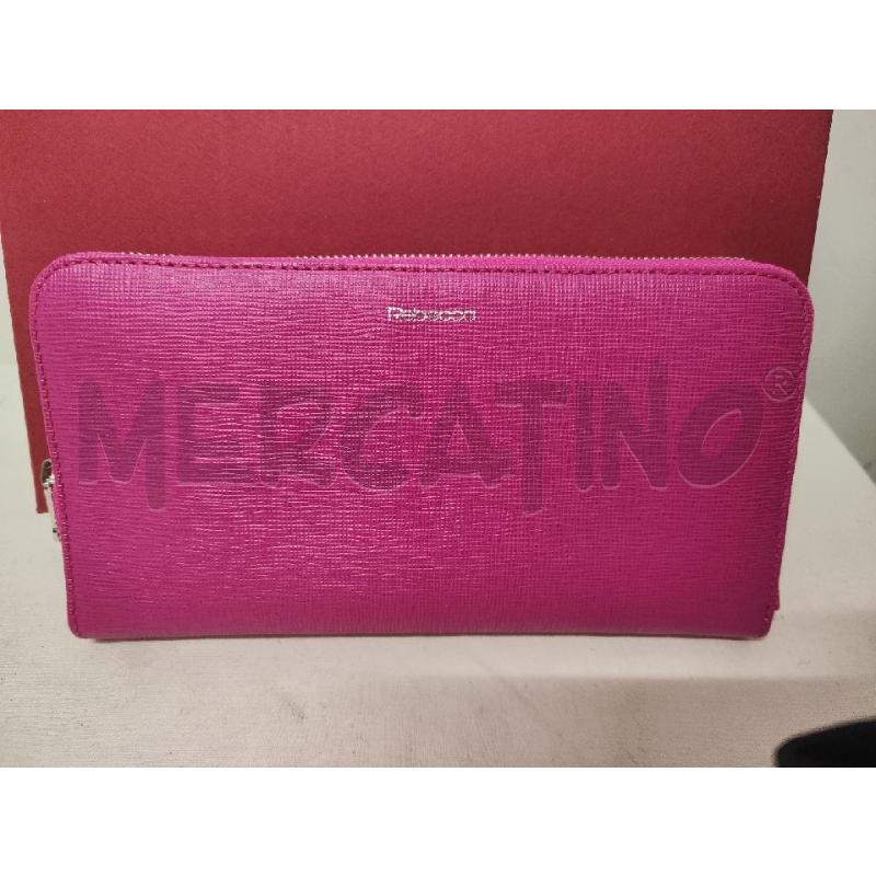 PORTA FOGLIO PELLE REBECCA ROSA ZIP | Mercatino dell'Usato Vinci - fraz. sovigliana 2