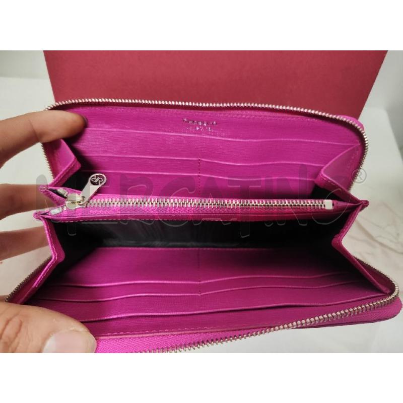 PORTA FOGLIO PELLE REBECCA ROSA ZIP | Mercatino dell'Usato Vinci - fraz. sovigliana 3