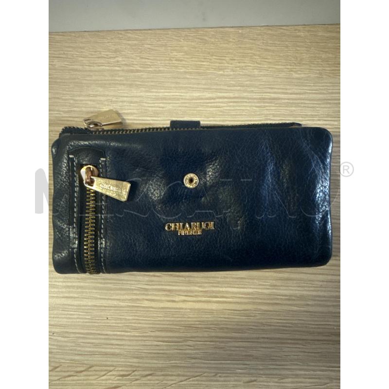 PORTA FOGLIO PELLE # CHIARUGI FIRENZE NUOVO BLU MULTITASCHE | Mercatino dell'Usato Vinci - fraz. sovigliana 1