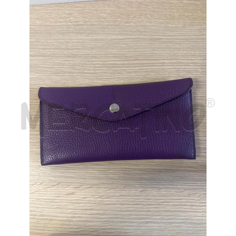PORTA FOGLIO PELLE # VIOLA ROSSO NUOVO | Mercatino dell'Usato Vinci - fraz. sovigliana 1