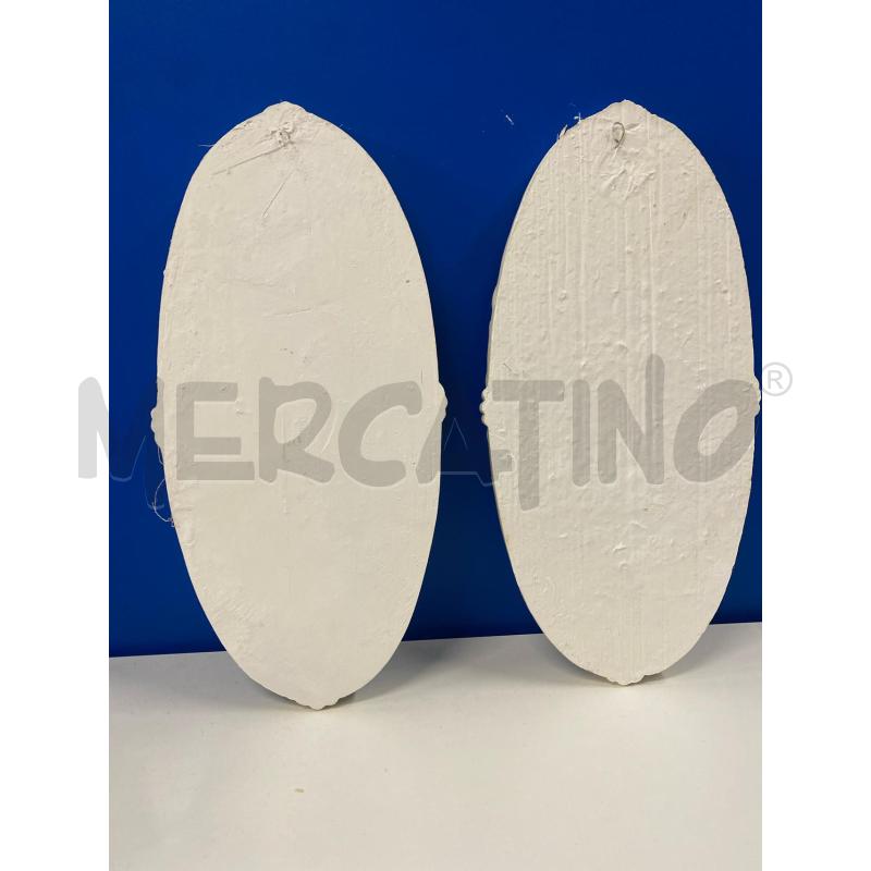 QUADRETTI 2 PZ OVALI GESSO DAMINI NUOVI | Mercatino dell'Usato Vinci - fraz. sovigliana 4